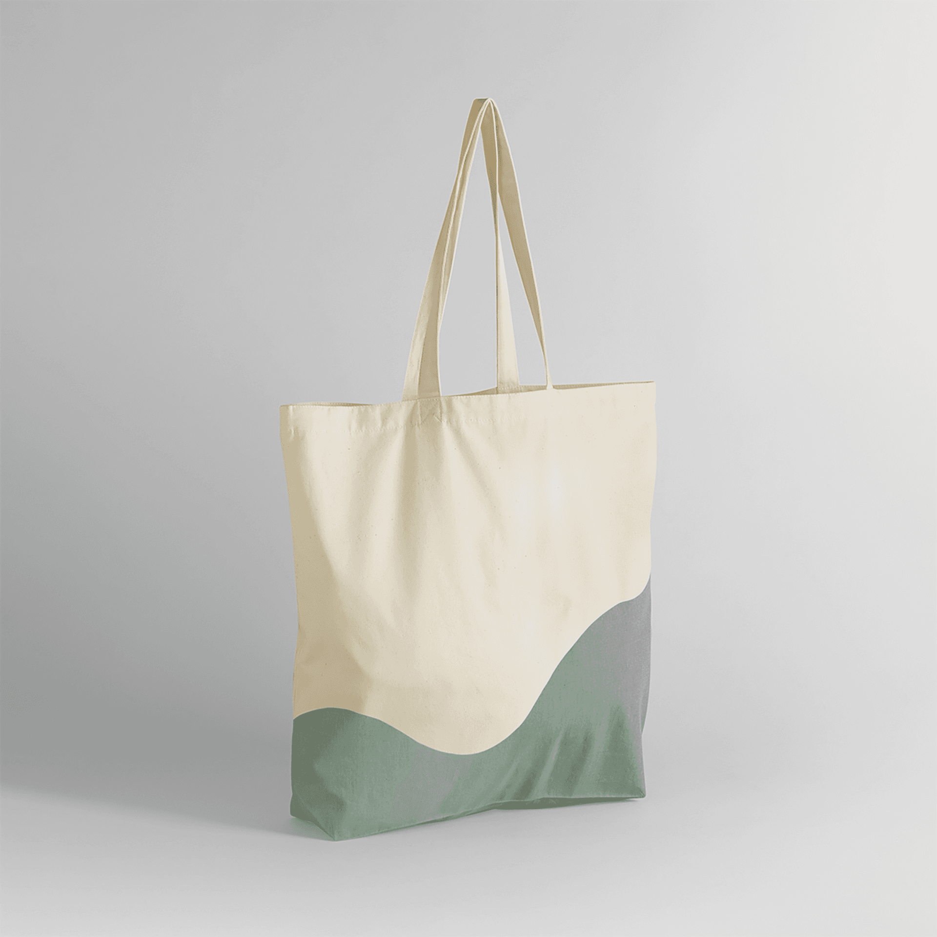 Natural / Dusty Green