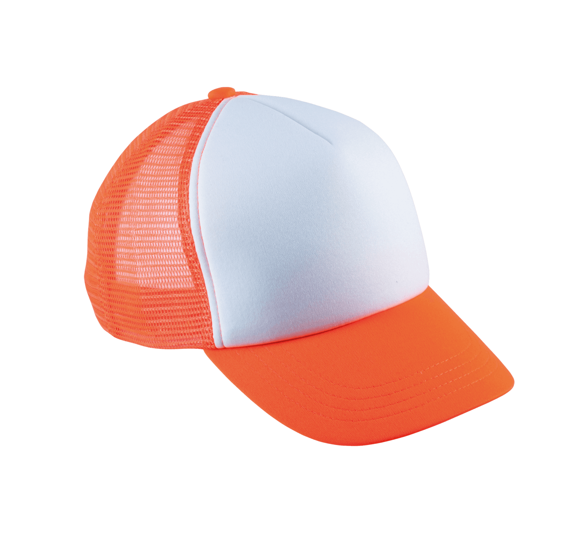 White / Fluorescent Orange