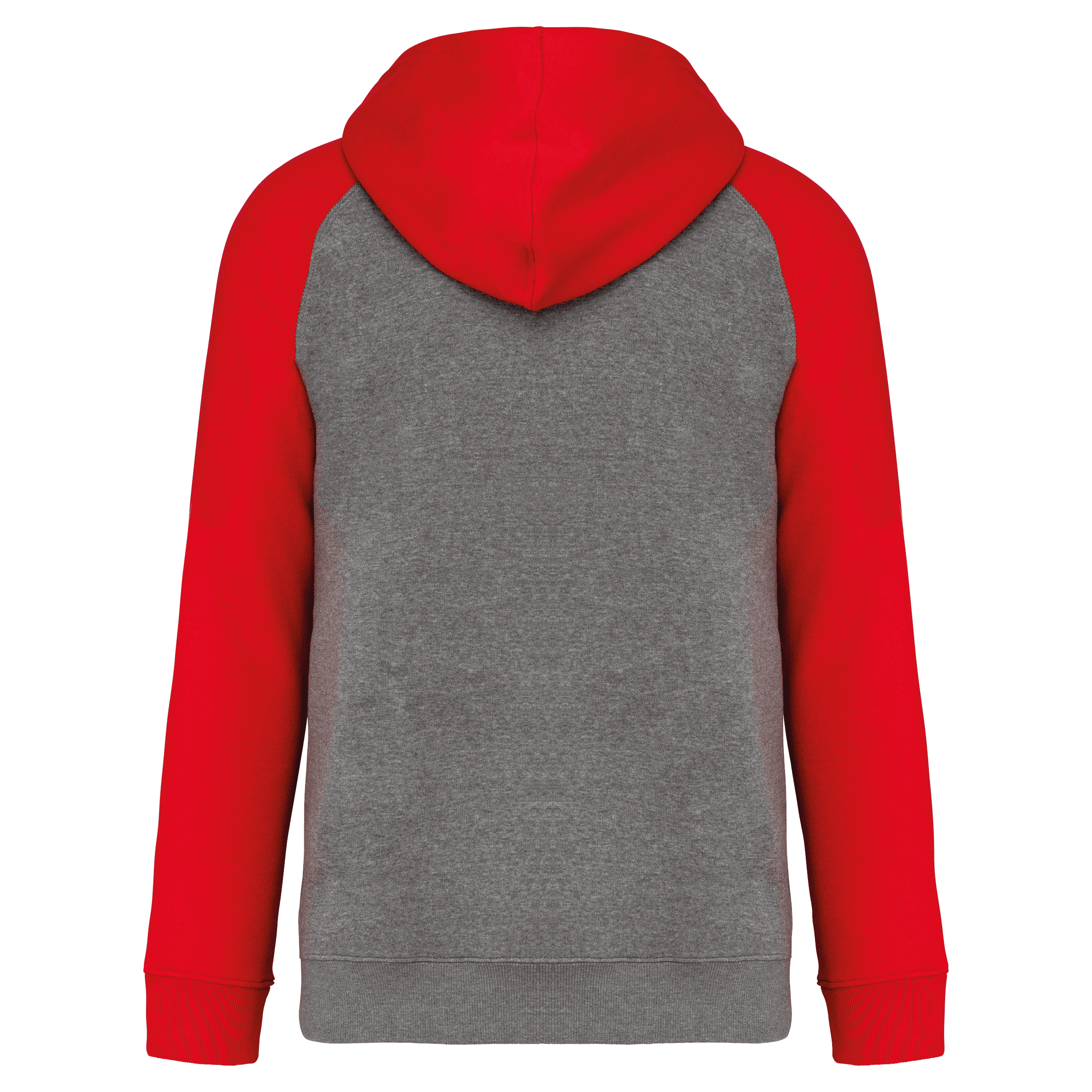 Grey Heather / Sporty Red