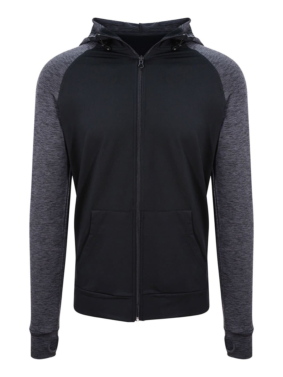 black/black slate melange