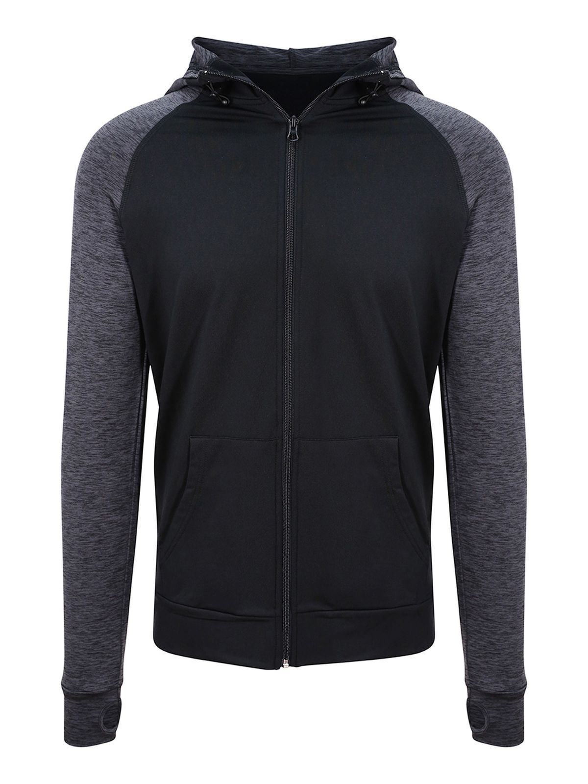 black/black slate melange