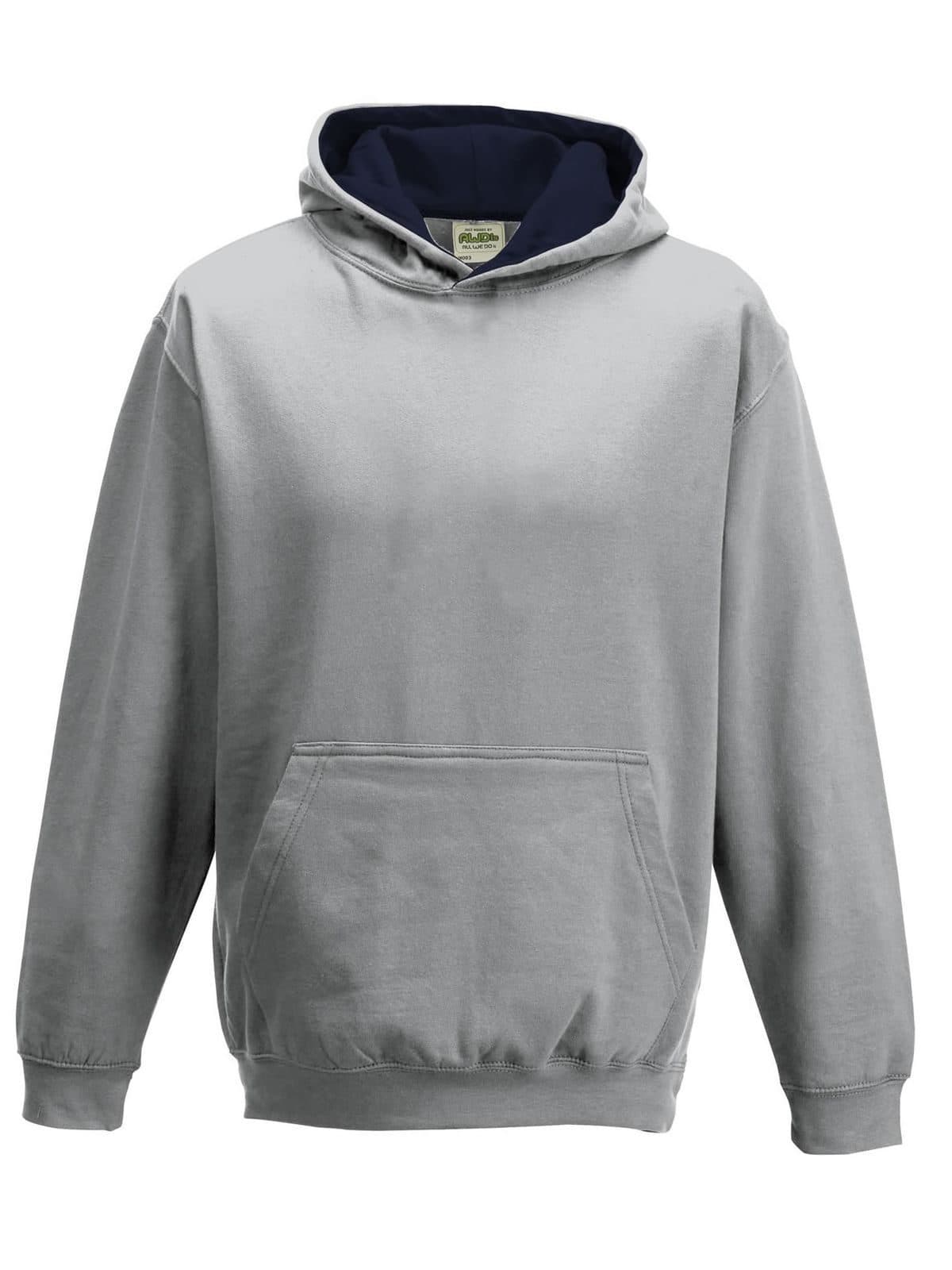 heather grey/french navy