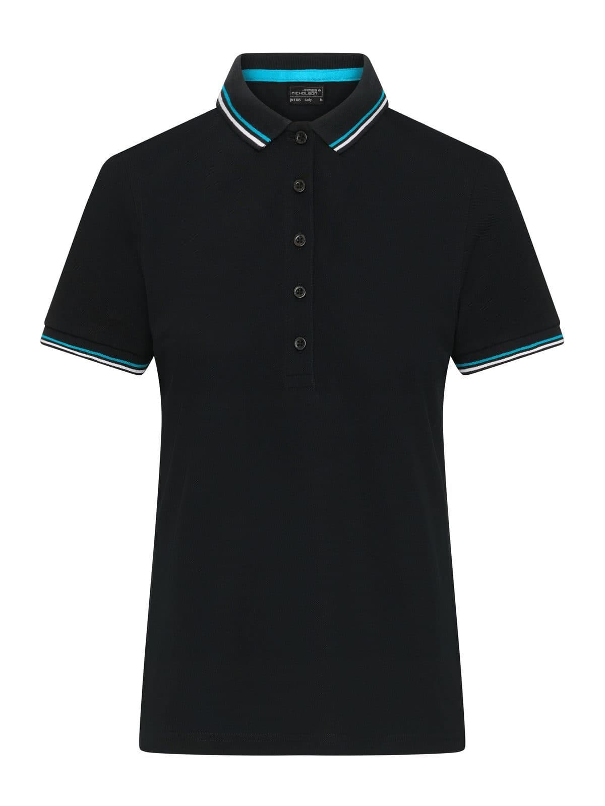 black/white/turquoise