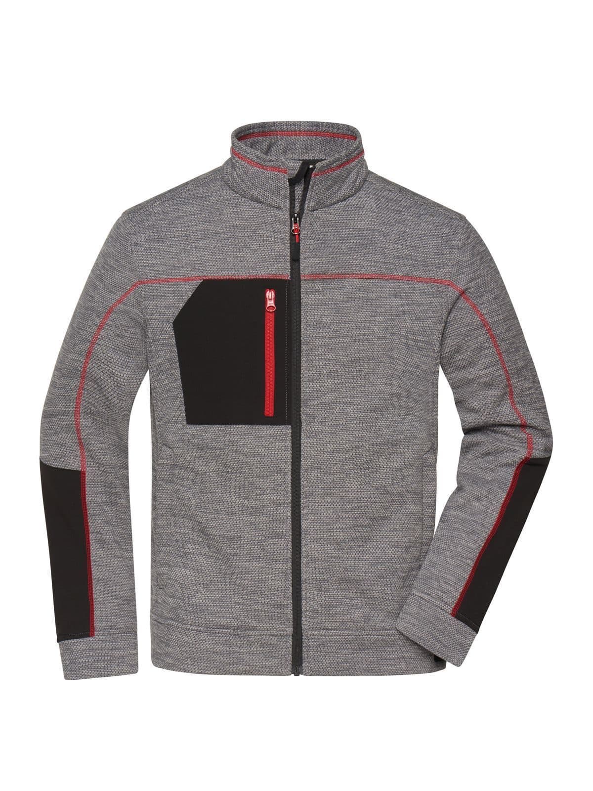 carbon-melange/black/red