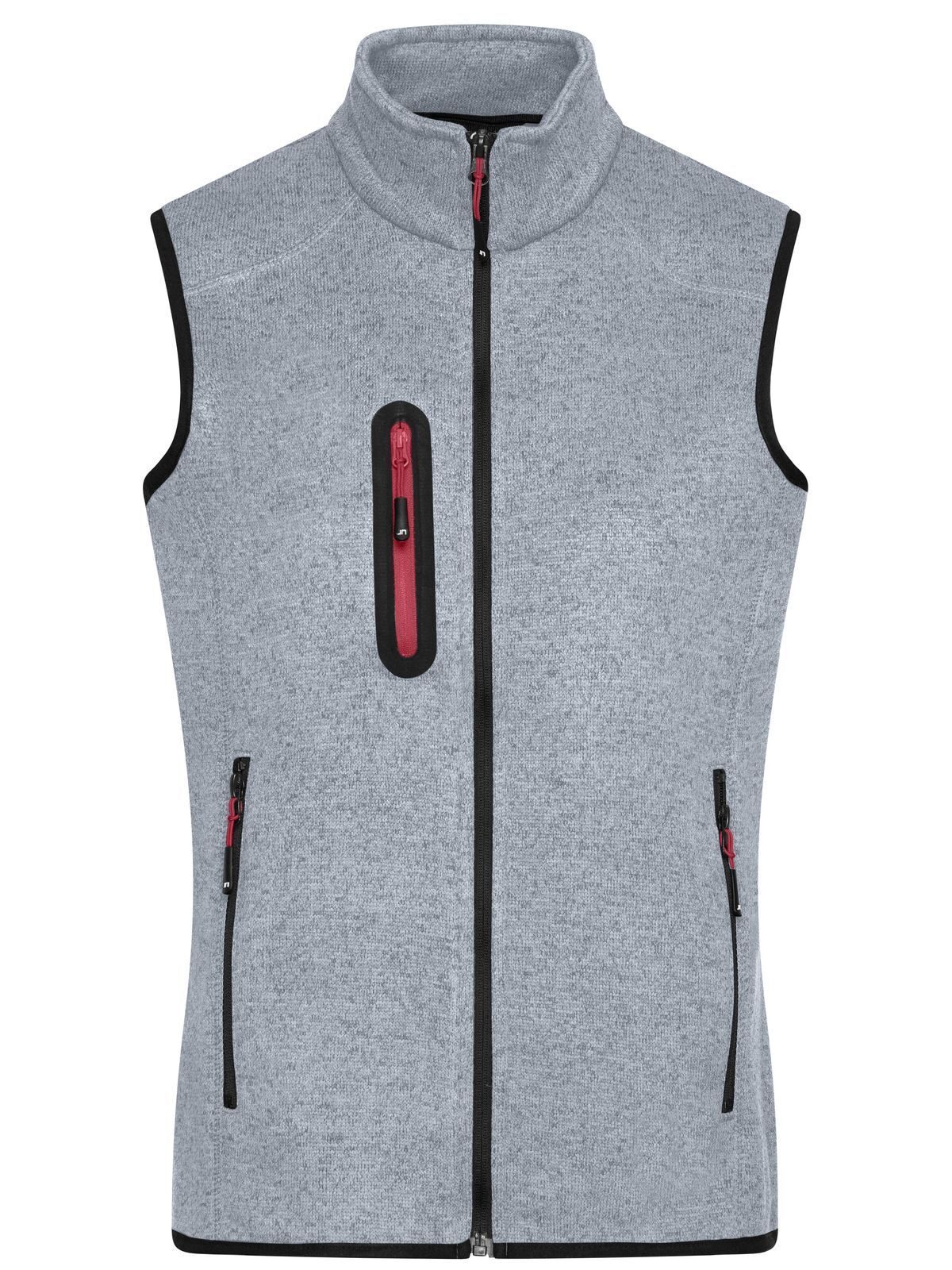 light-grey-melange/red