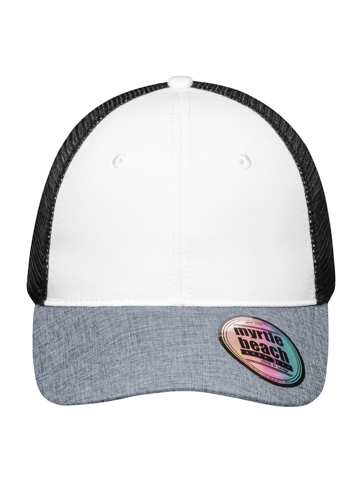 white/grey-melange/black