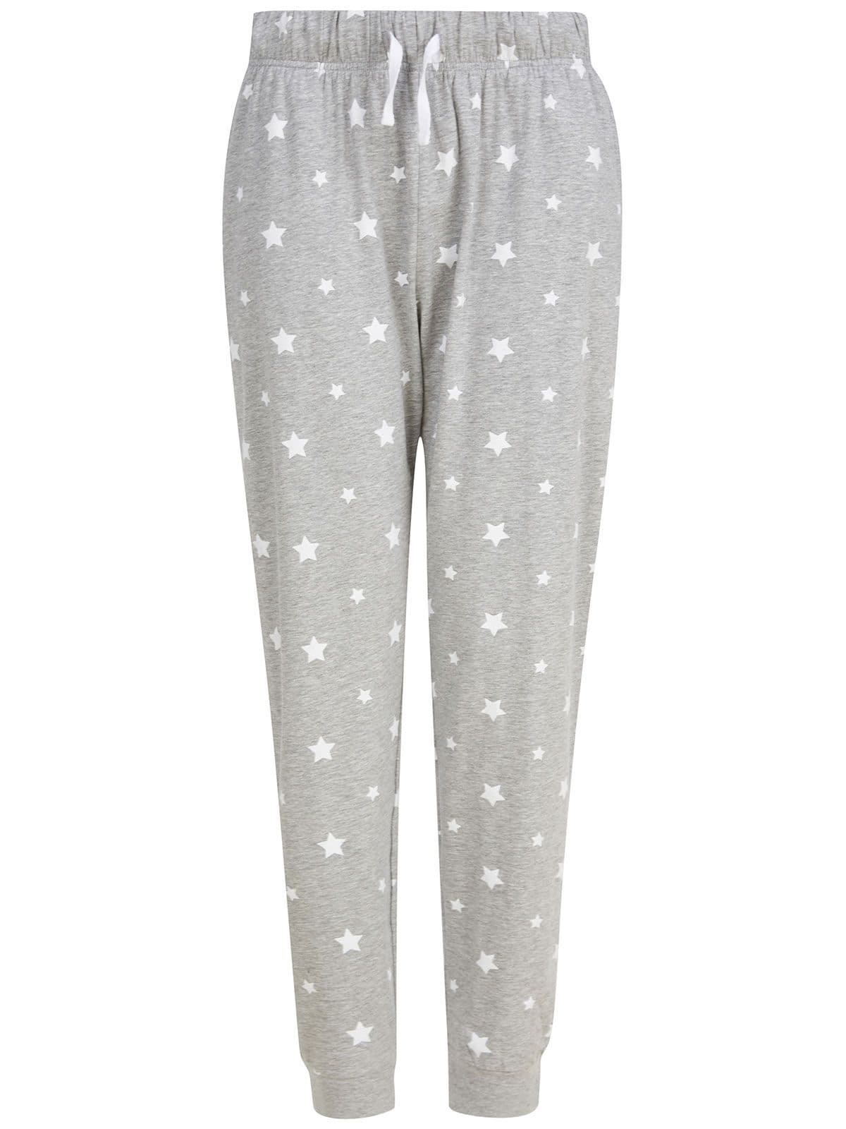 heather grey/white stars