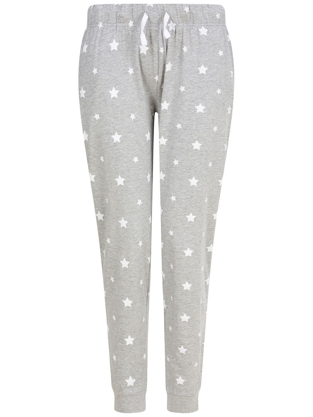 heather grey/white stars