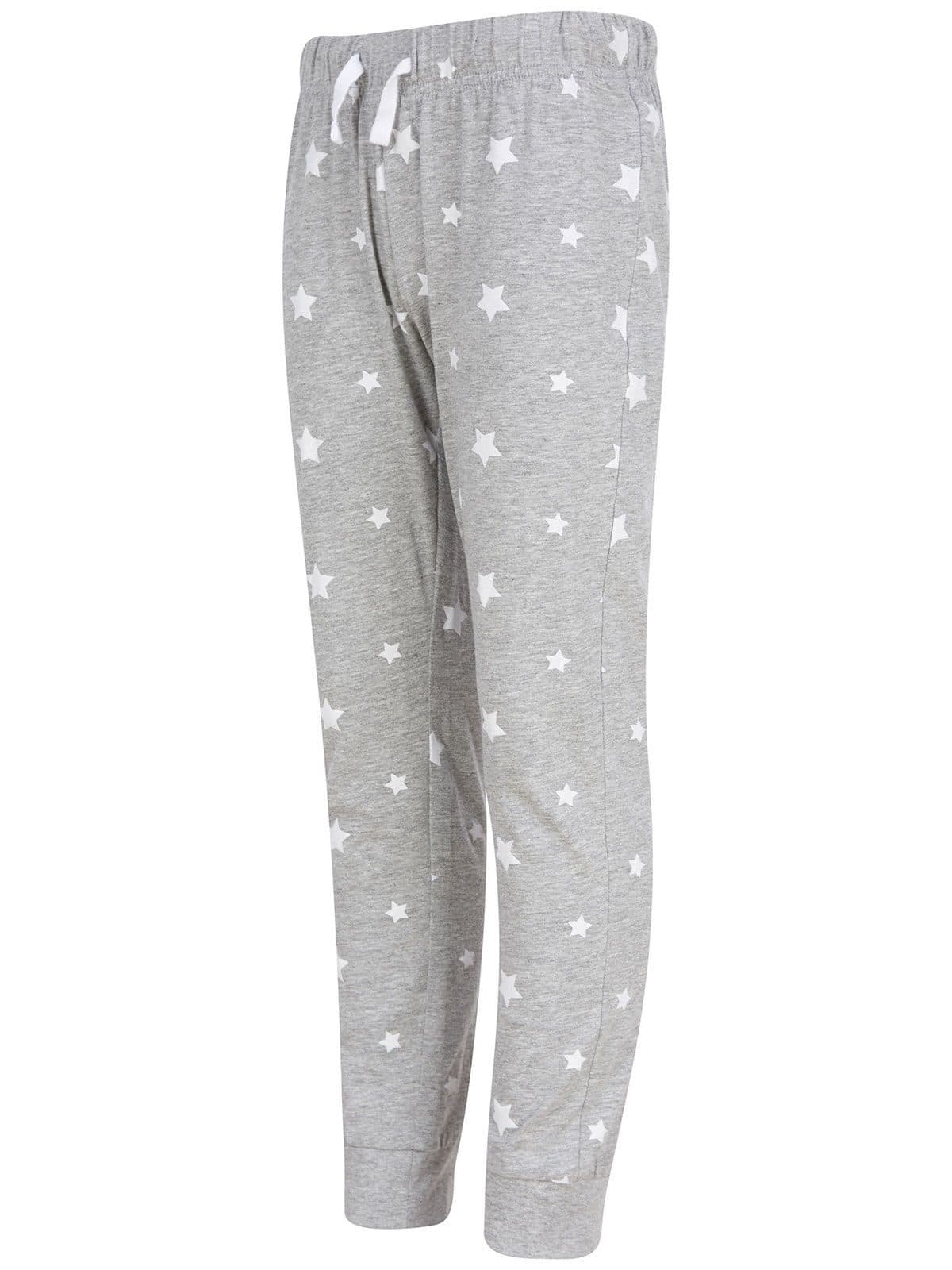 heather grey/white stars